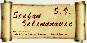 Stefan Velimanović vizit kartica